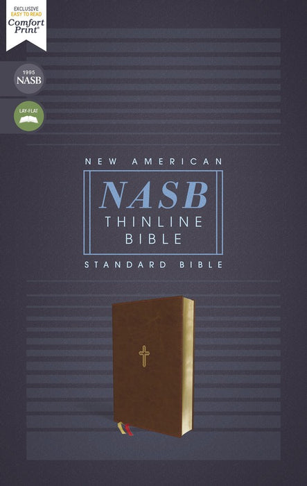 NASB Thinline Bible Brown Leathersoft 1995