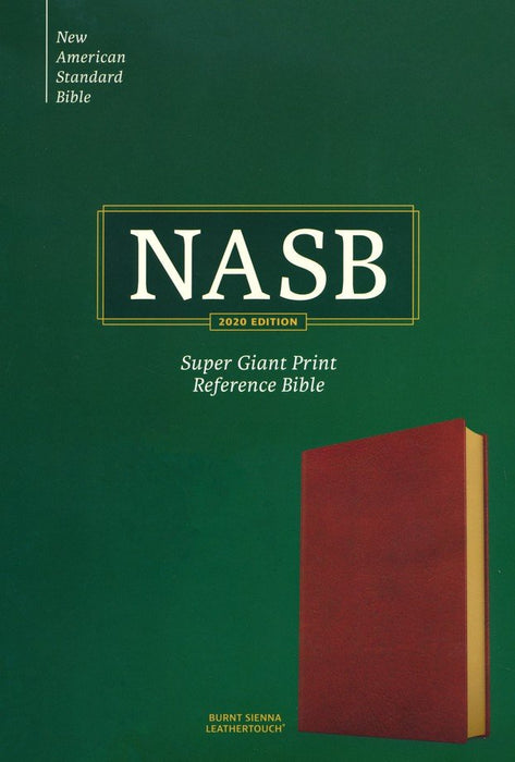 NASB Super Giant Print Reference Bible - Brown LeatherTouch, 2020 Text