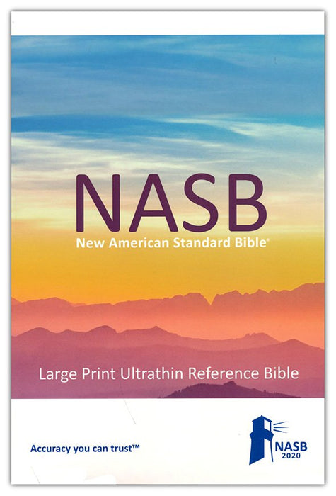 NASB 2020 Large Print Ultrathin Reference Bible Grey Leathertex