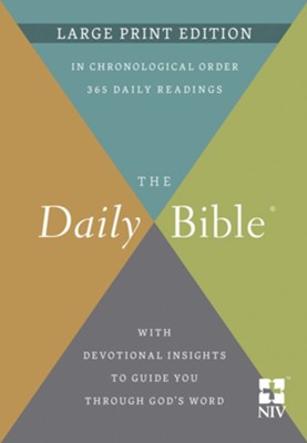 The Daily Bible Large Print in Chronological Order - NIV (Hardback)