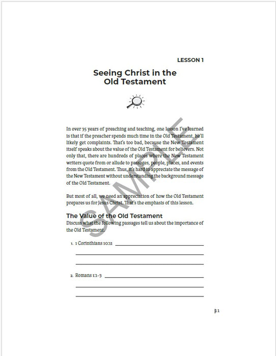 Seeing Jesus In The Old Testament: Student Workbook Congregational Use PDF