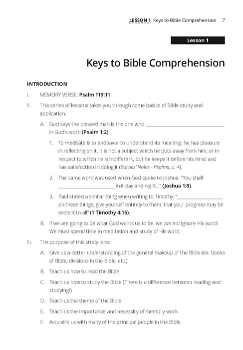 Keys to Understanding the Bible