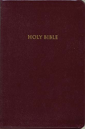 KJV Personal Size Giant Print Reference Bible - Burgundy Bonded Leather, Indexed