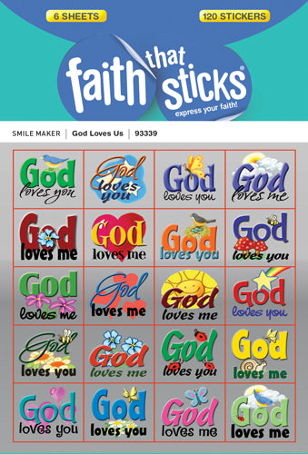 God Loves Us Stickers
