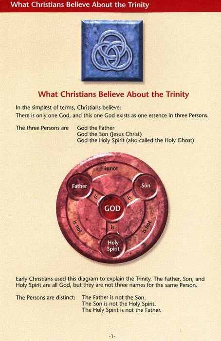 The Trinity Pamphlet:  What Is the Trinity and What Do Christians Believe?
