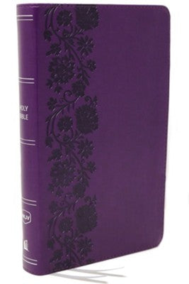 NKJV Personal Size Large Print Reference Bible, Purple Leathersoft