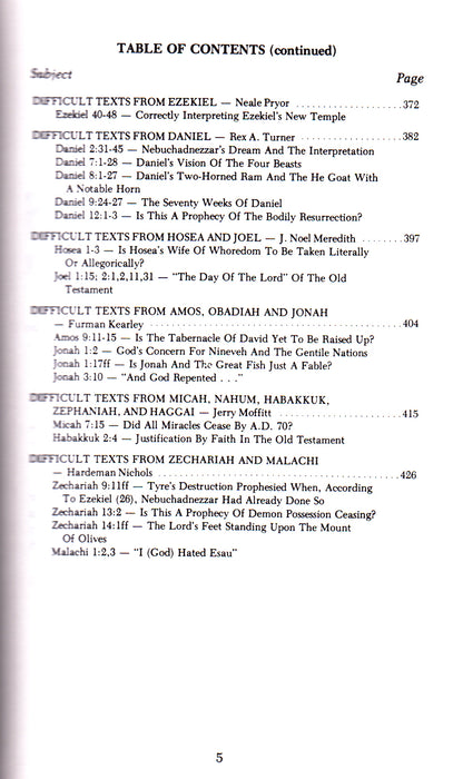 Table of Contents 5