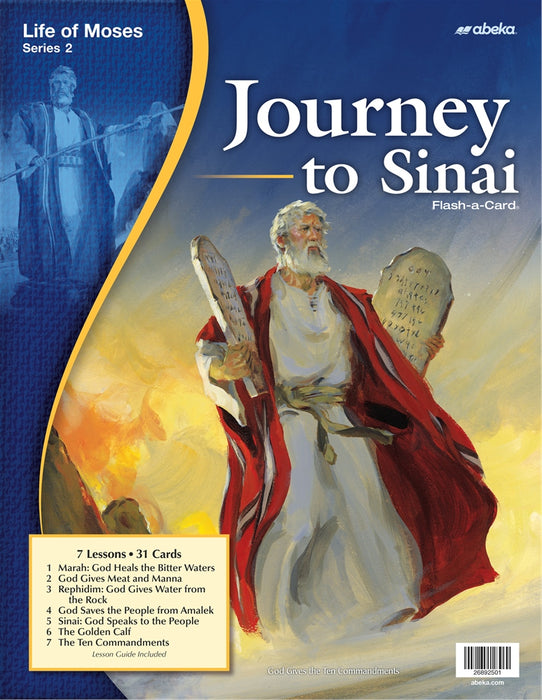 Journey to Sinai (Life of Moses Series 2) - Abeka Flash-A-Card