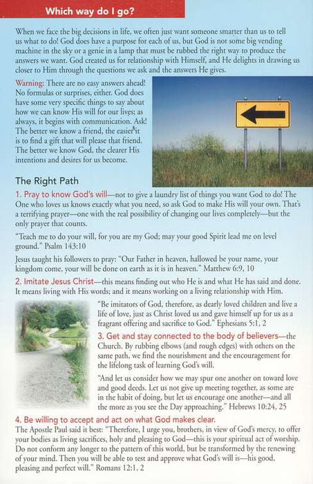 Knowing God's Will Pamphlet