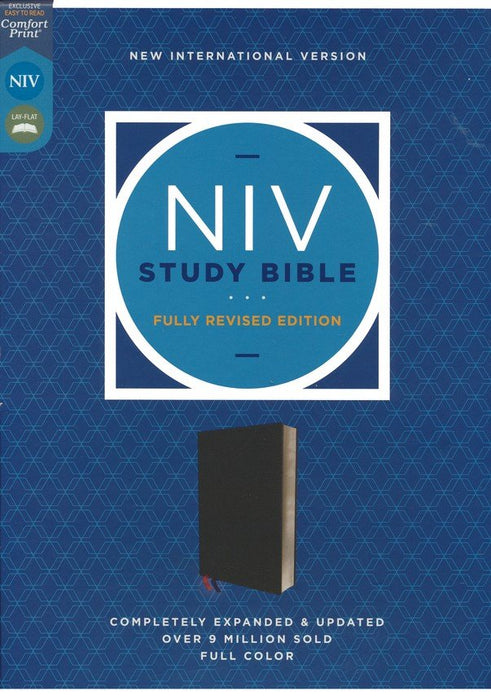 NIV Study Bible - Black Bonded Leather