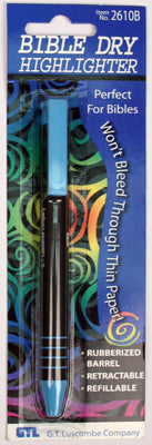 Bible Dry Refillable Highlighter Blue