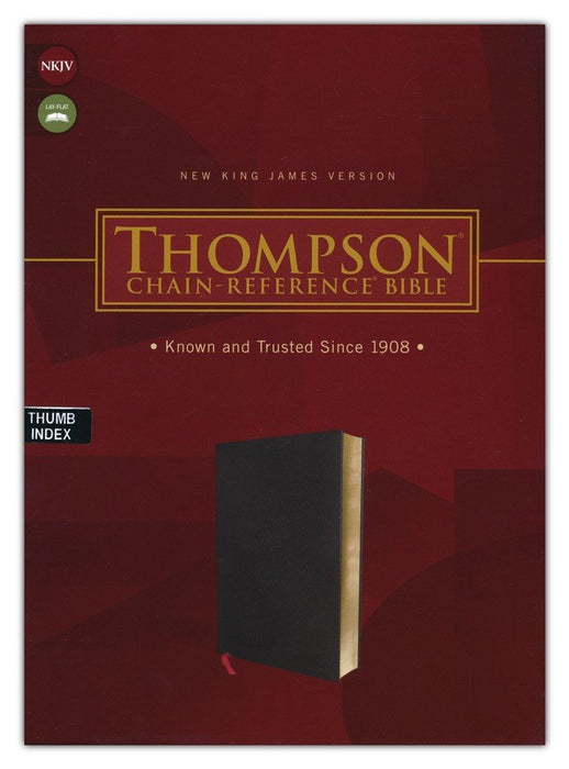 NKJV Thompson Chain Reference Bible, Black Bonded Leather, Indexed