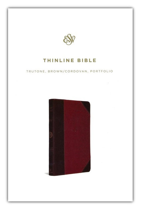 ESV Thinline Bible Trutone Brown/Cordovan