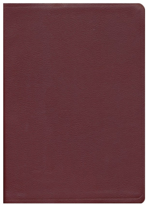NAS Giant Print Updated Reference Bible - Burgundy Genuine