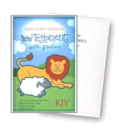 KJV Baby New Testament with Psalms, White