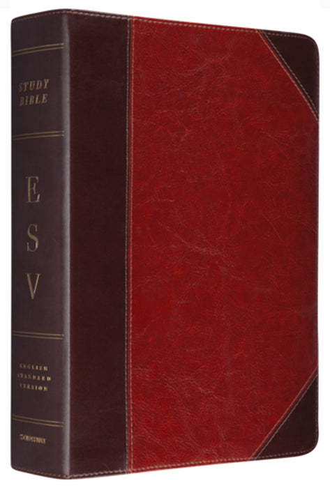 ESV Study Bible - Brown/Cordovan TruTone, Indexed