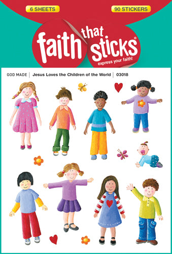 Jesus Loves the Children of the World Stickers