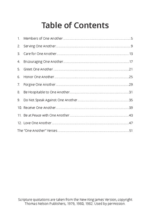 One Another Christianity Workbook - Downloadable Congregational Use PDF