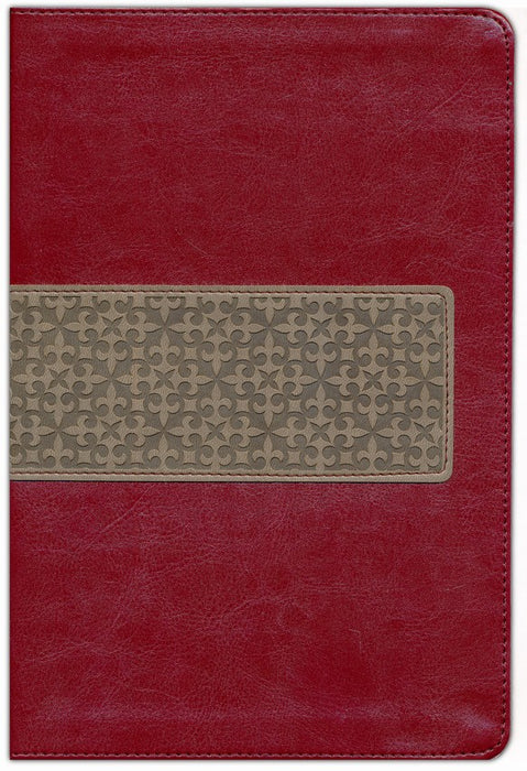KJV Study Bible Maroon/Brown Leathersoft Indexed
