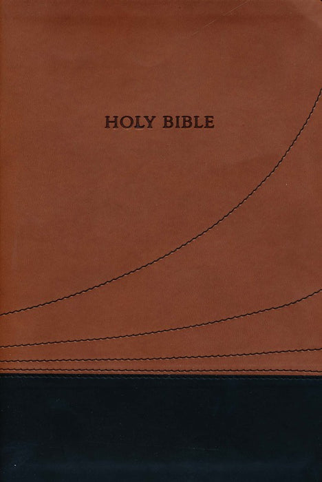KJV Thinline Large Print Reference Bible - Black/Cocoa Flexisoft