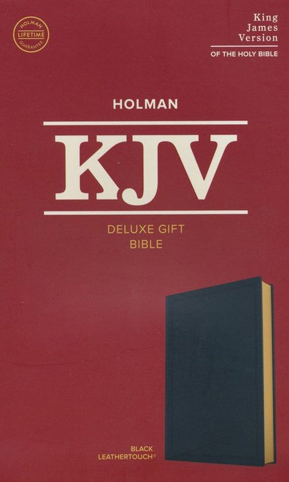 KJV Deluxe Gift Bible Black Leathersoft