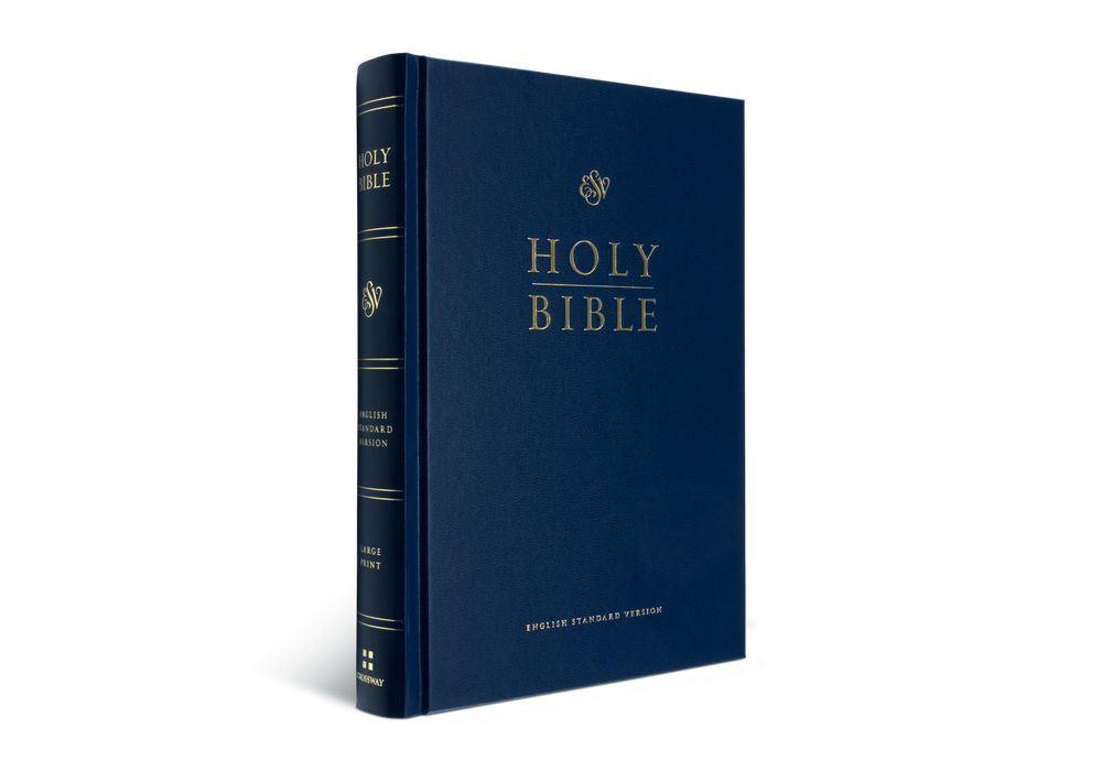 ESV Pew & Worship Bible Large Print - Navy Blue