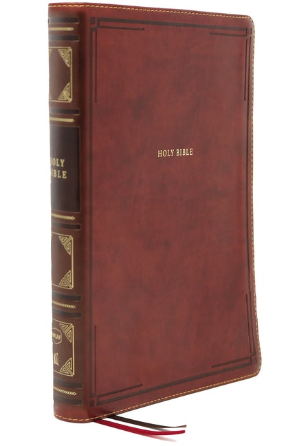 NKJV Giant Print Center-Column Reference Bible Brown Leathersoft, Indexed