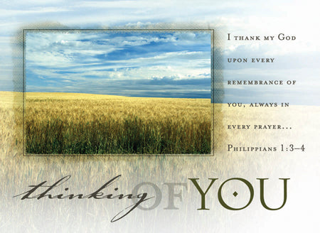 Postcard Thinking of You (Phil 1:3-4)