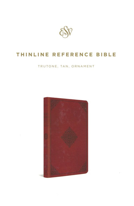 ESV Thinline Reference Bible Tan TruTone, Ornament Design
