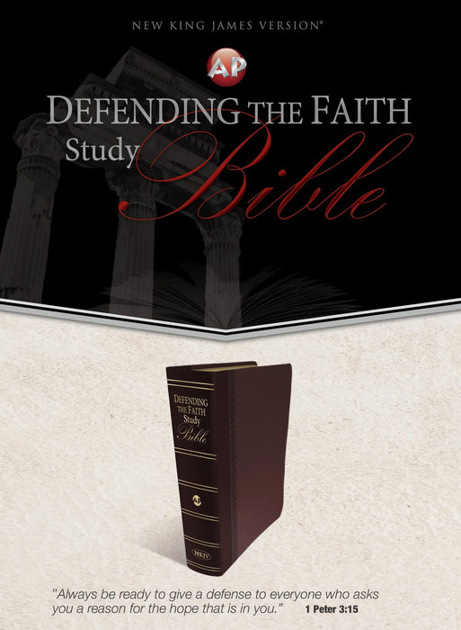 NKJV Defending the Faith Study Bible,  Maroon Duotone