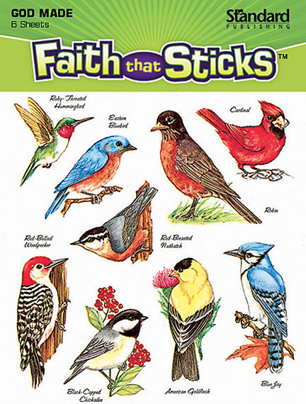 God's Beautiful Birds Stickers