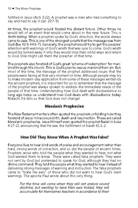 Minor Prophets (Faith Builder Series, 6:4) - Downloadable Single User PDF