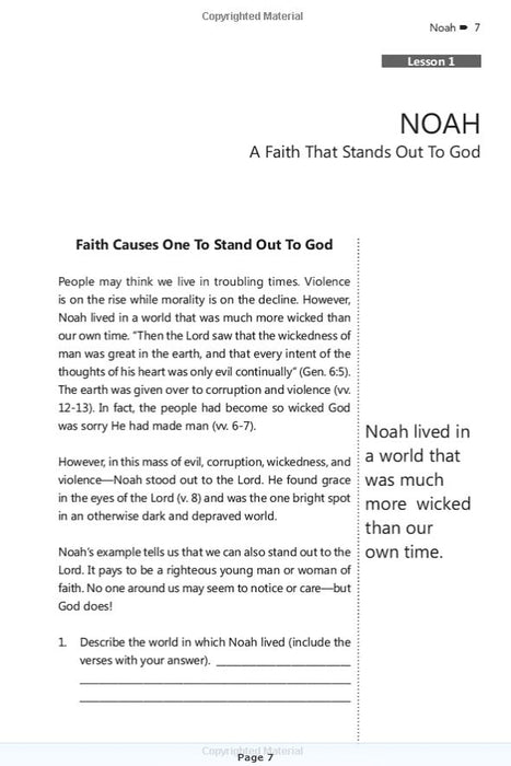 Walking by Faith (Faith Builder Series, 7:1)