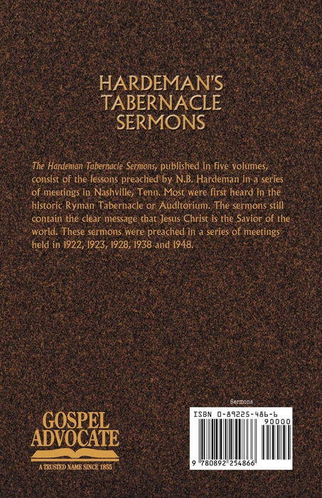 Hardeman's Tabernacle Sermons Volume 1