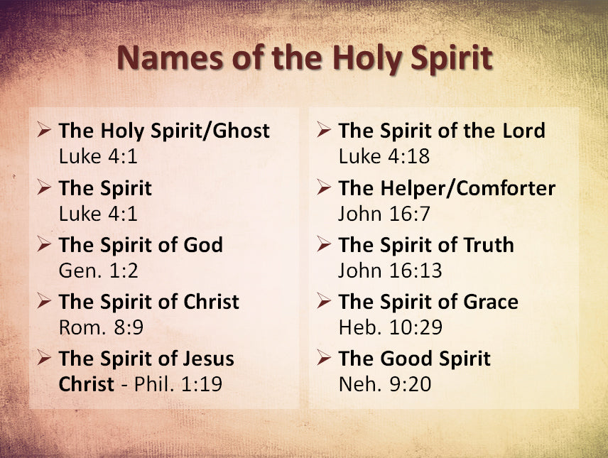 The Holy Spirit - Downloadable PowerPoint Presentation