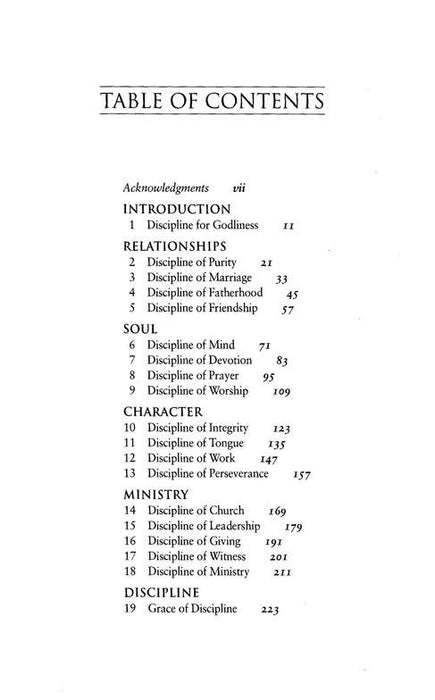 Disciplines of a Godly Man - Paperback