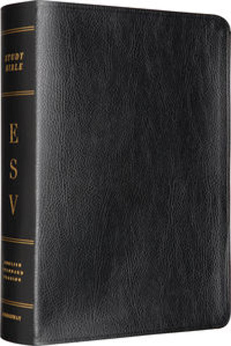 ESV Study Bible -  Black Genuine Leather