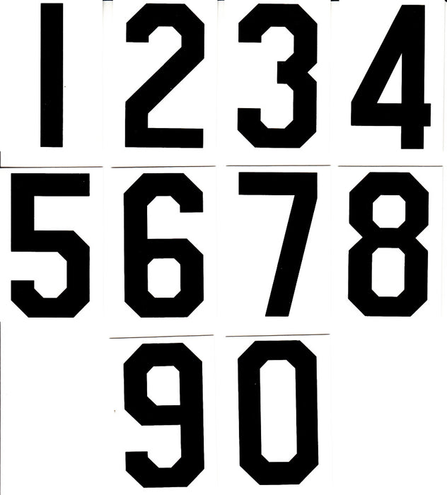 2 7/8" Extra Numbers Set - White (op)