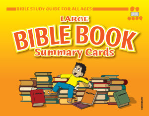 Bible Book Summary Cards, Large - Bible Study Guide for All Ages - 8.5 x 11