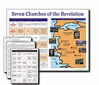 Seven Churches of Revelation Wall Chart -Laminated