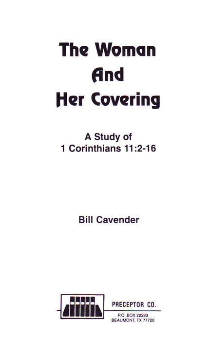 Woman and Her Covering Title Page