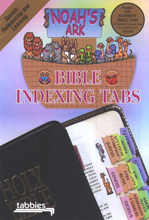 Tabbies Noah's Ark Rainbow OT & NT Bible Indexing Tabs