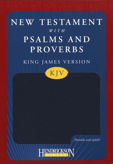 KJV New Testament Bible with Psalms and Proverbs Blue Flexisoft