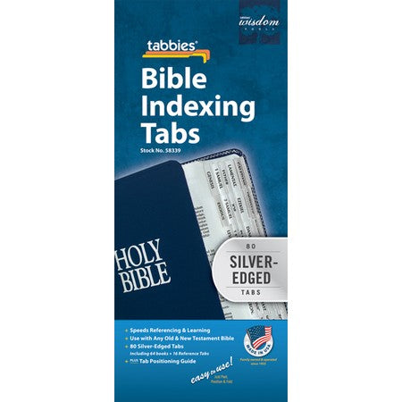 Tabbies Silver OT & NT Bible Indexing Tabs