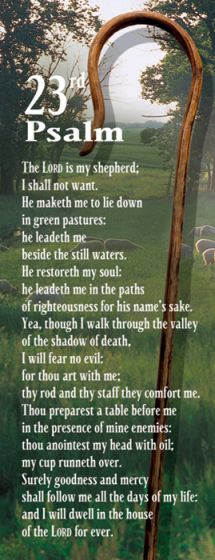 Bookmark Twenty-third Psalm