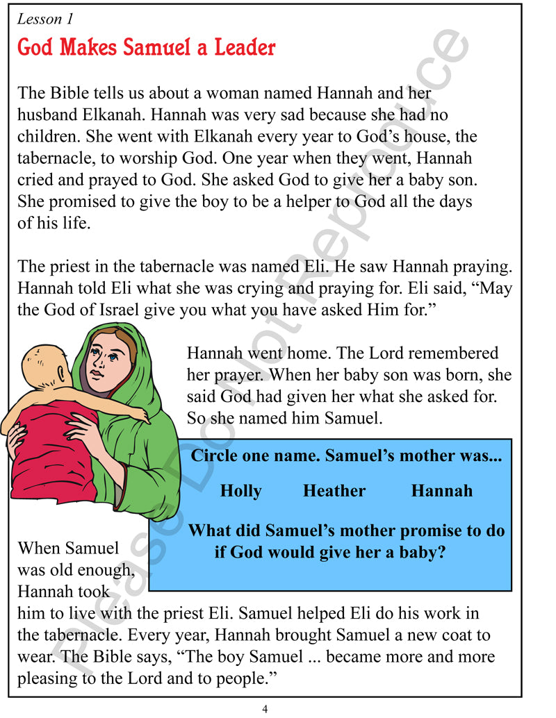 Loving Hearts and Working Hands - 1 Samuel-1 Kings 11