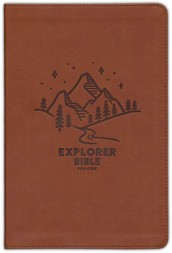 CSB Explorer Bible for Kids Mountains Brown LeatherTouch Indexed