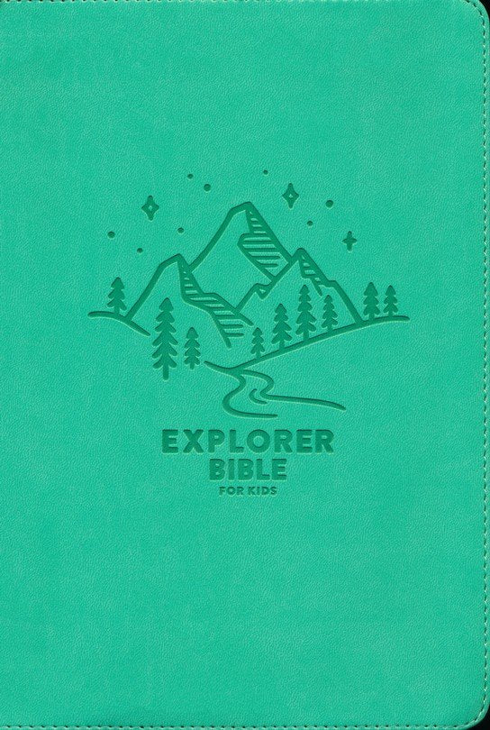 CSB Explorer Bible for Kids Mountain Light Teal Indexed