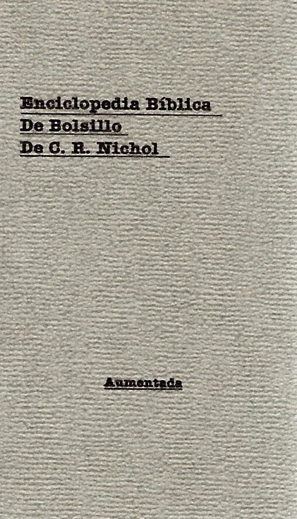 Nichol's Enciclopedia Biblica (Spanish) (os)