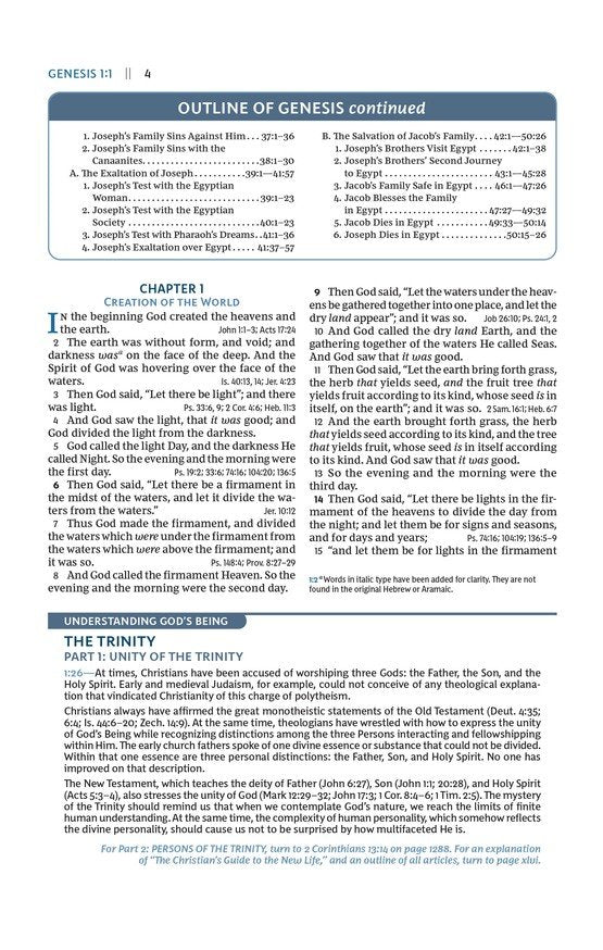 NKJV Open Bible - Black Leathersoft